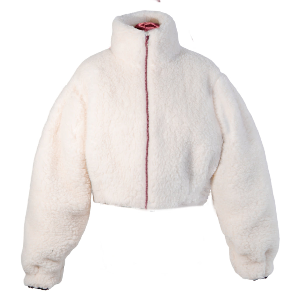 Wool Sherpa Jacket | Ivory