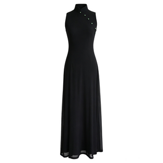 Qipology - Black Mesh Dress, PR Sample at DOORS NYC PR showroom