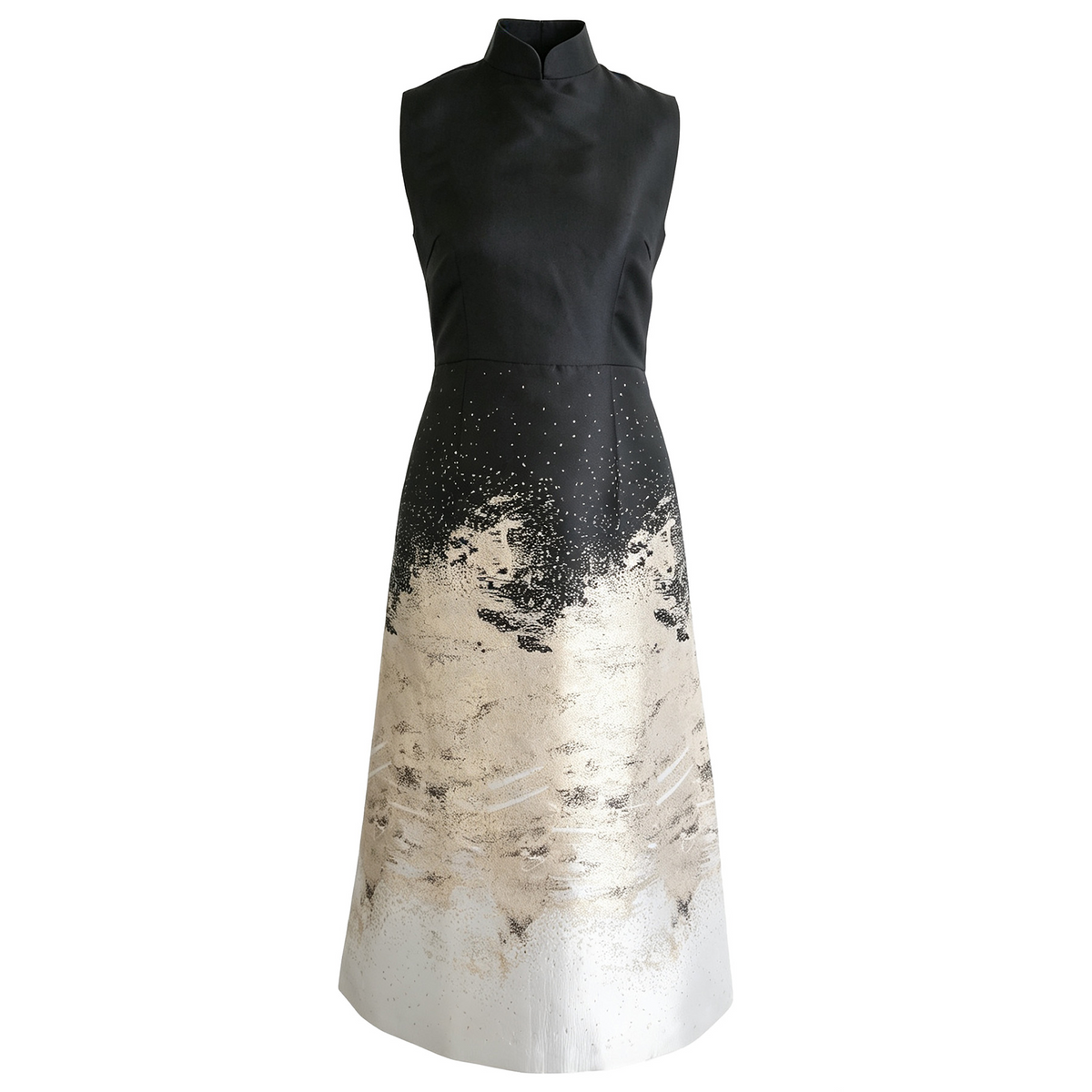 Black Gradient Qipao