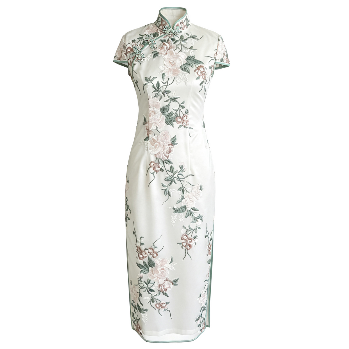 White Lace Qipao