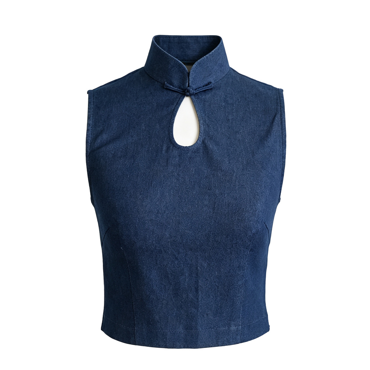 Blue Keyhole Top