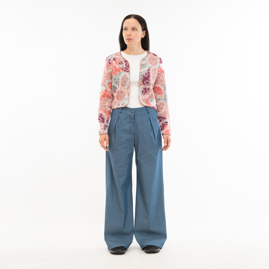 POPPANACHIC - Bloom Merino Wool Jacket | Rose, buy at DOORS NYC