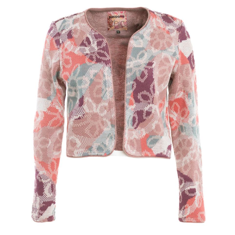 POPPANACHIC - Bloom Merino Wool Jacket | Rose, buy at DOORS NYC