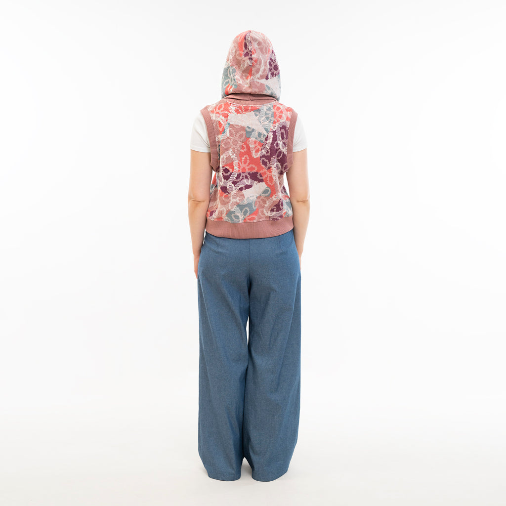 POPPANACHIC - Bloom Merino Wool Hood | Rose, buy at DOORS NYC