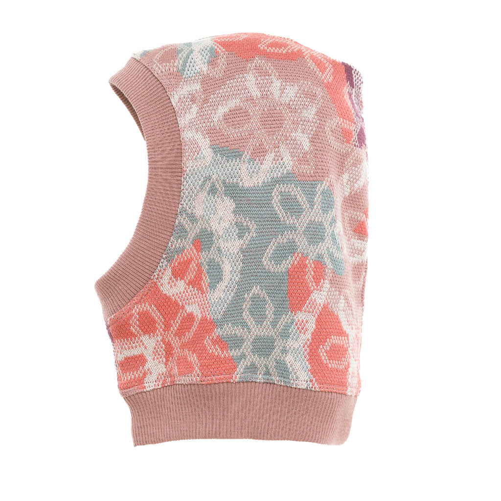 POPPANACHIC - Bloom Merino Wool Hood | Rose, buy at DOORS NYC