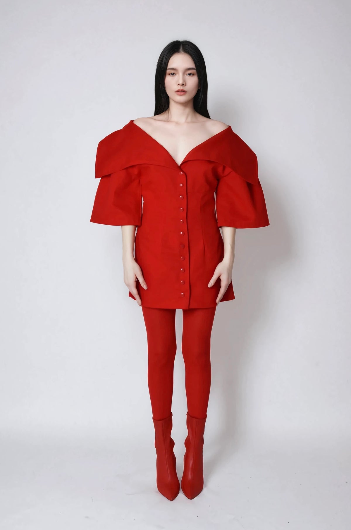 TANIA ORELLANA - Akabana Dress | Red , buy at DOORS NYC
