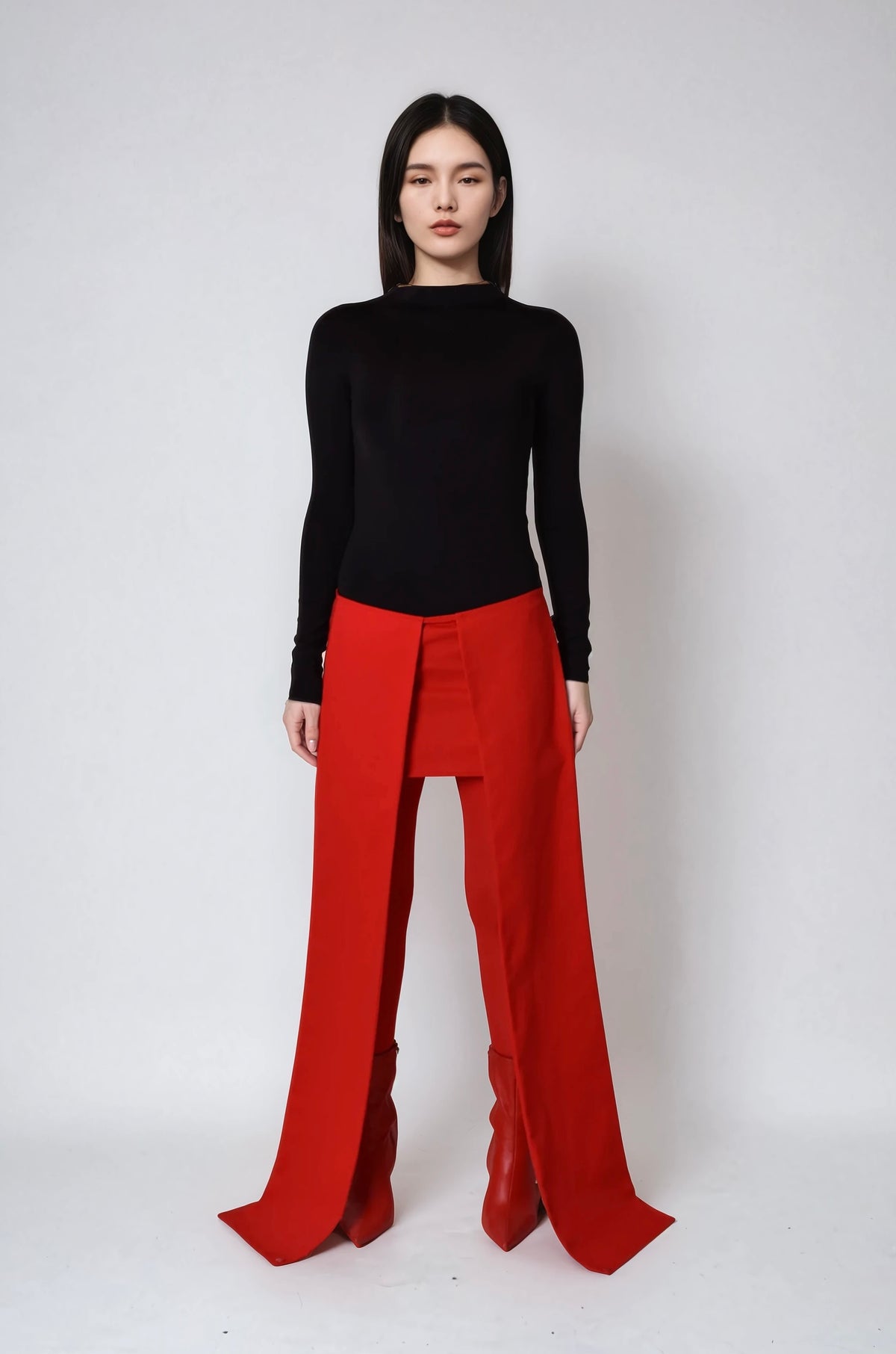 TANIA ORELLANA - Musubi Skirt | Red, buy at DOORS NYC