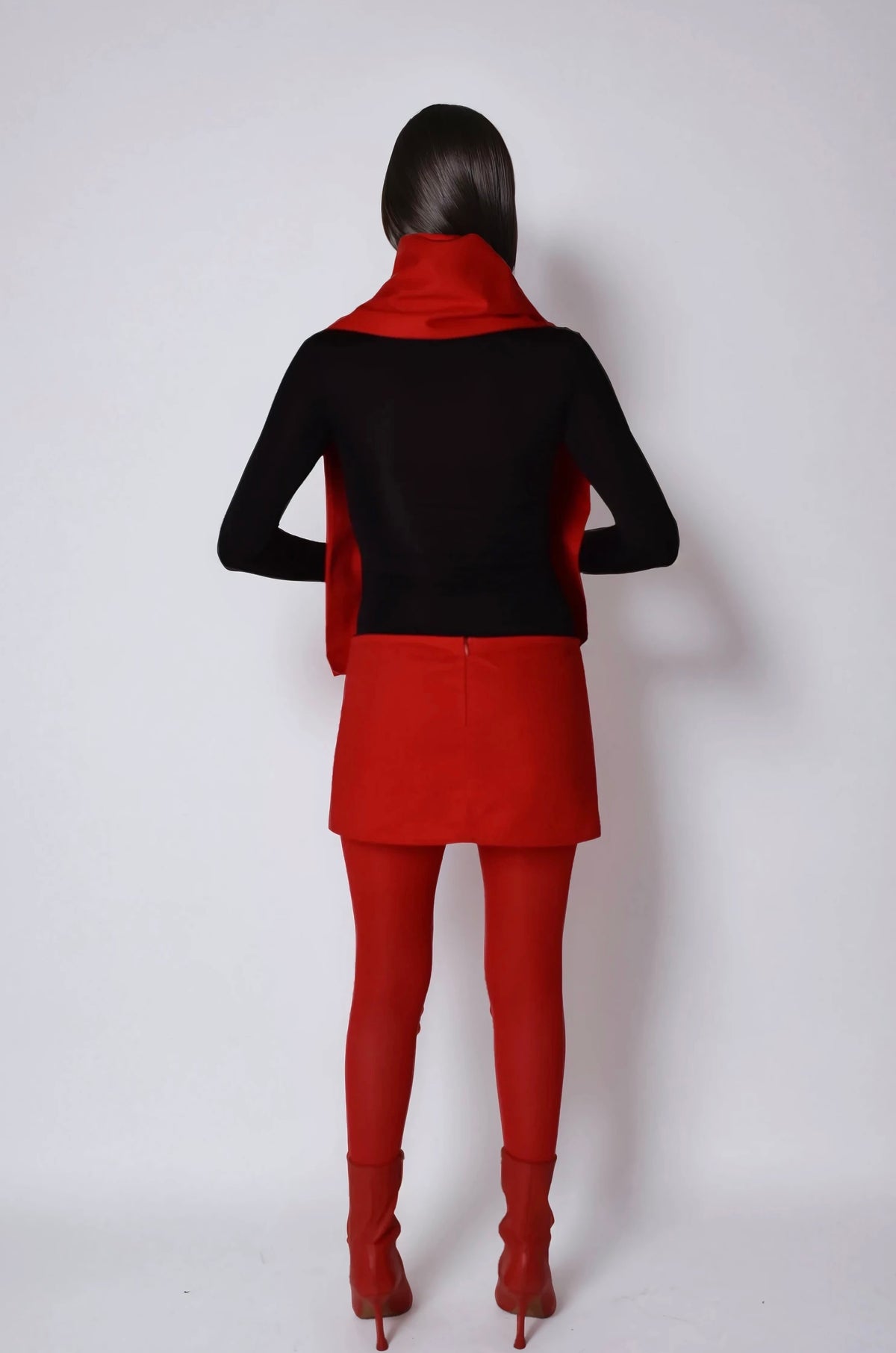 TANIA ORELLANA - Musubi Skirt | Red, buy at DOORS NYC