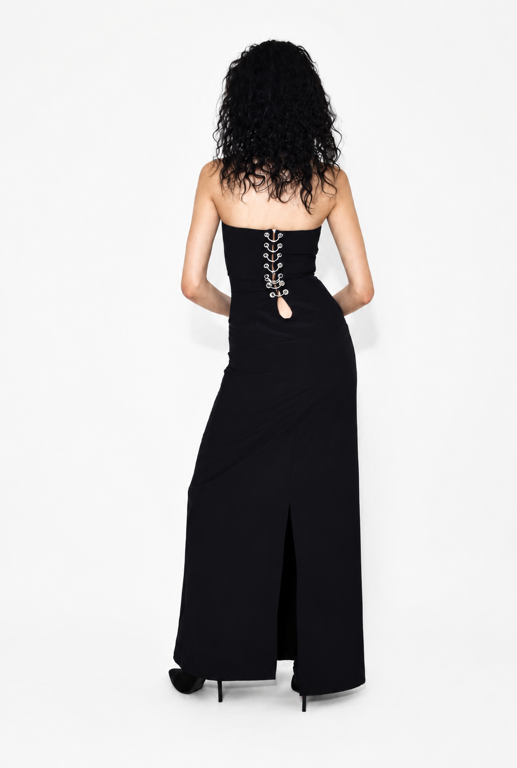 TANIA ORELLANA - Vertebra Dress Black, buy at DOORS NYC