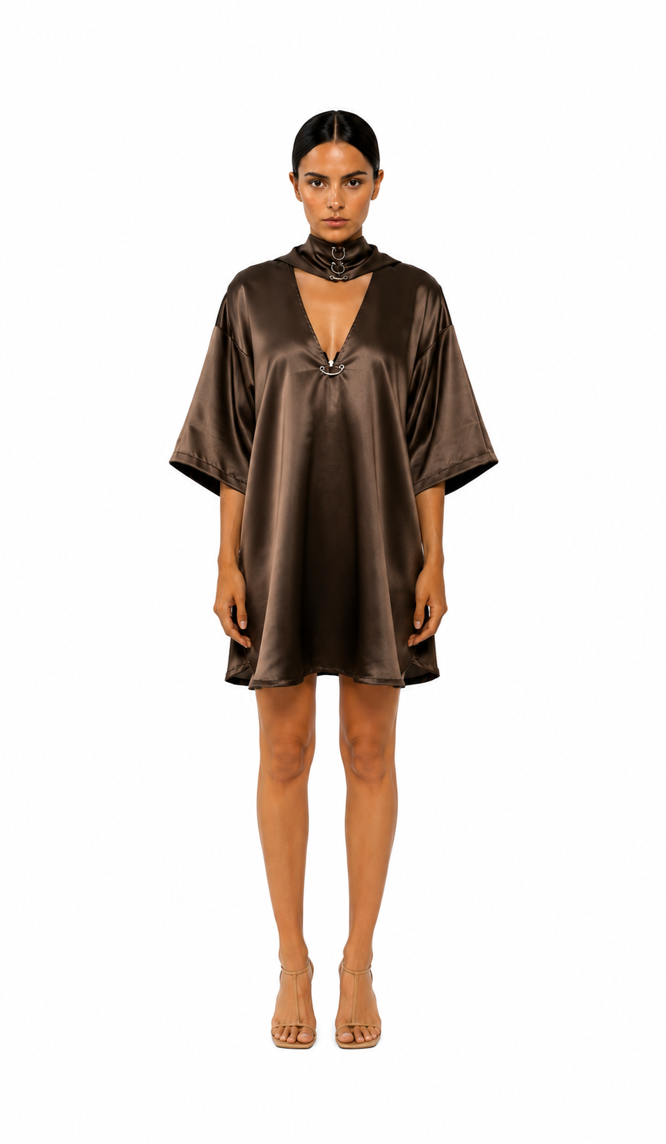 TANIA ORELLANA - Bruma Shirt Brown, buy at DOORS NYC