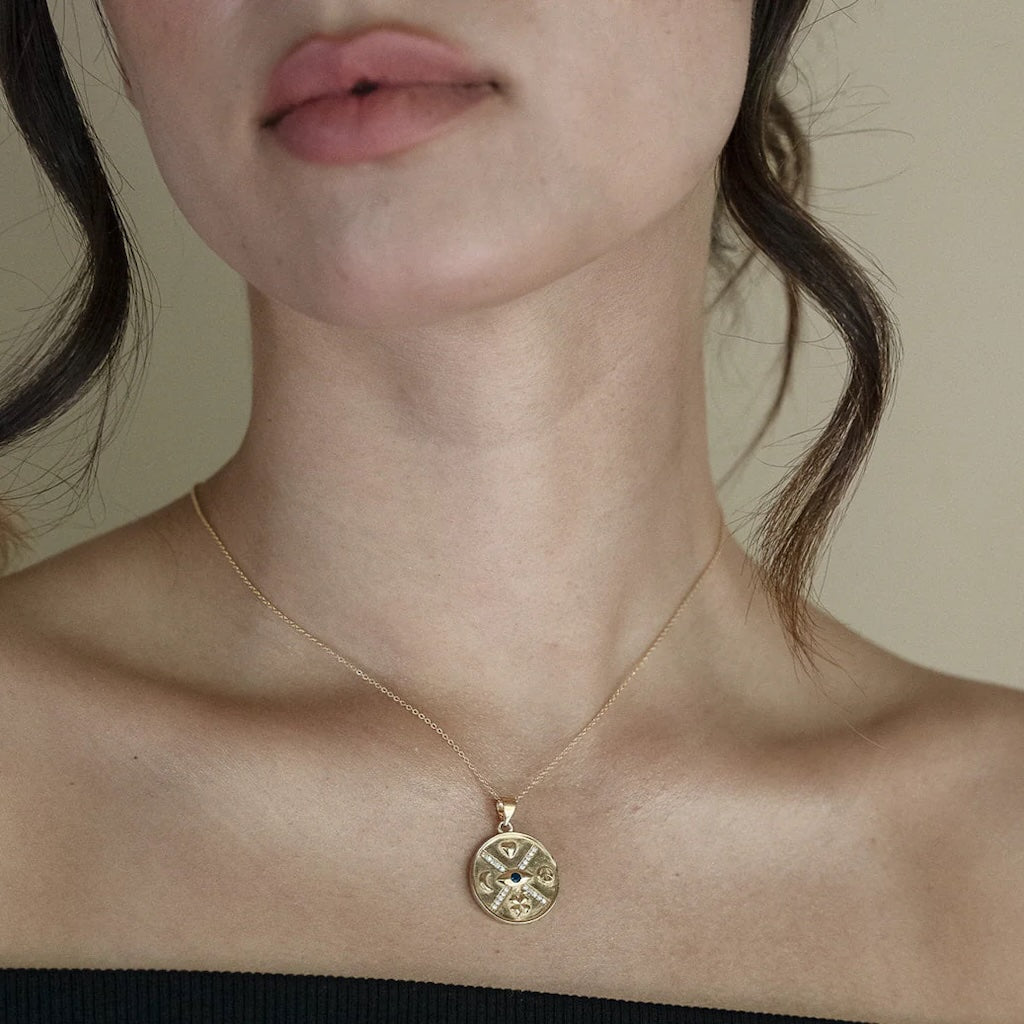 ZEPPLIN THE LABEL - Protection Pendant | Gold, buy at DOORS NYC