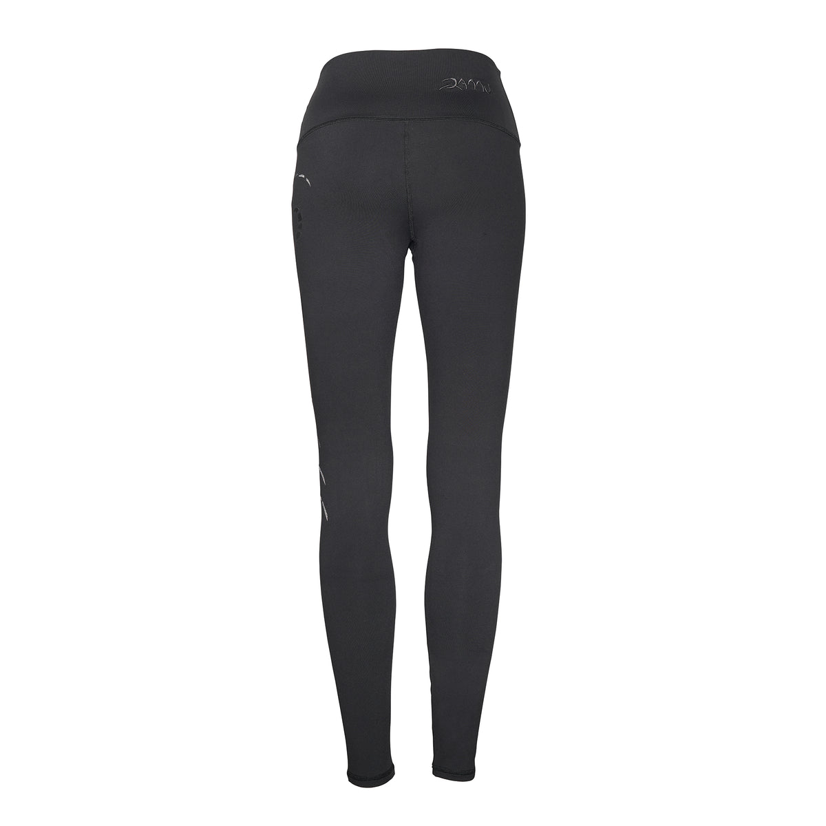 Black leggings on a white background