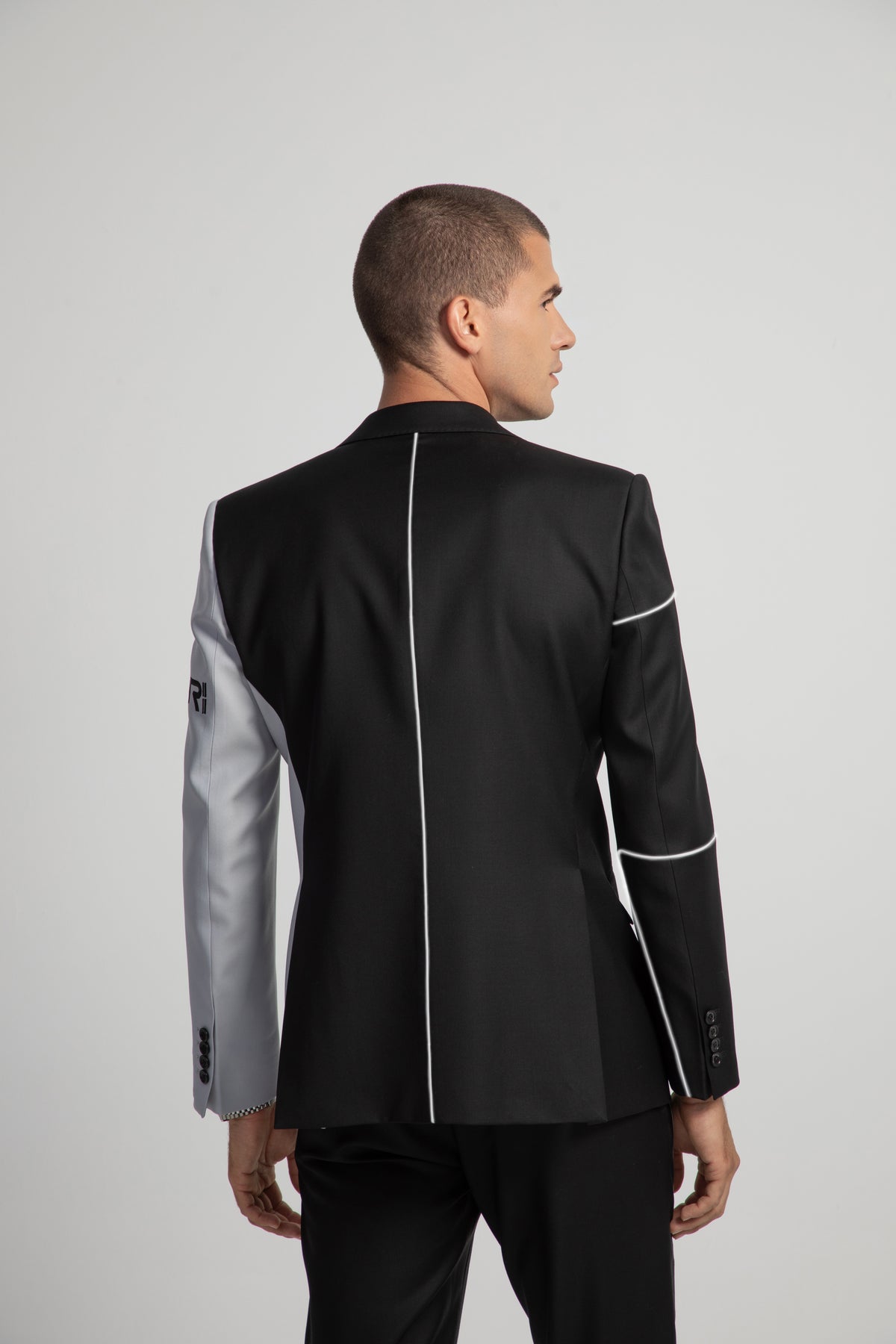 REFLECTIVE LINED TAILORED JACKET back, VICTOURRIAHZ