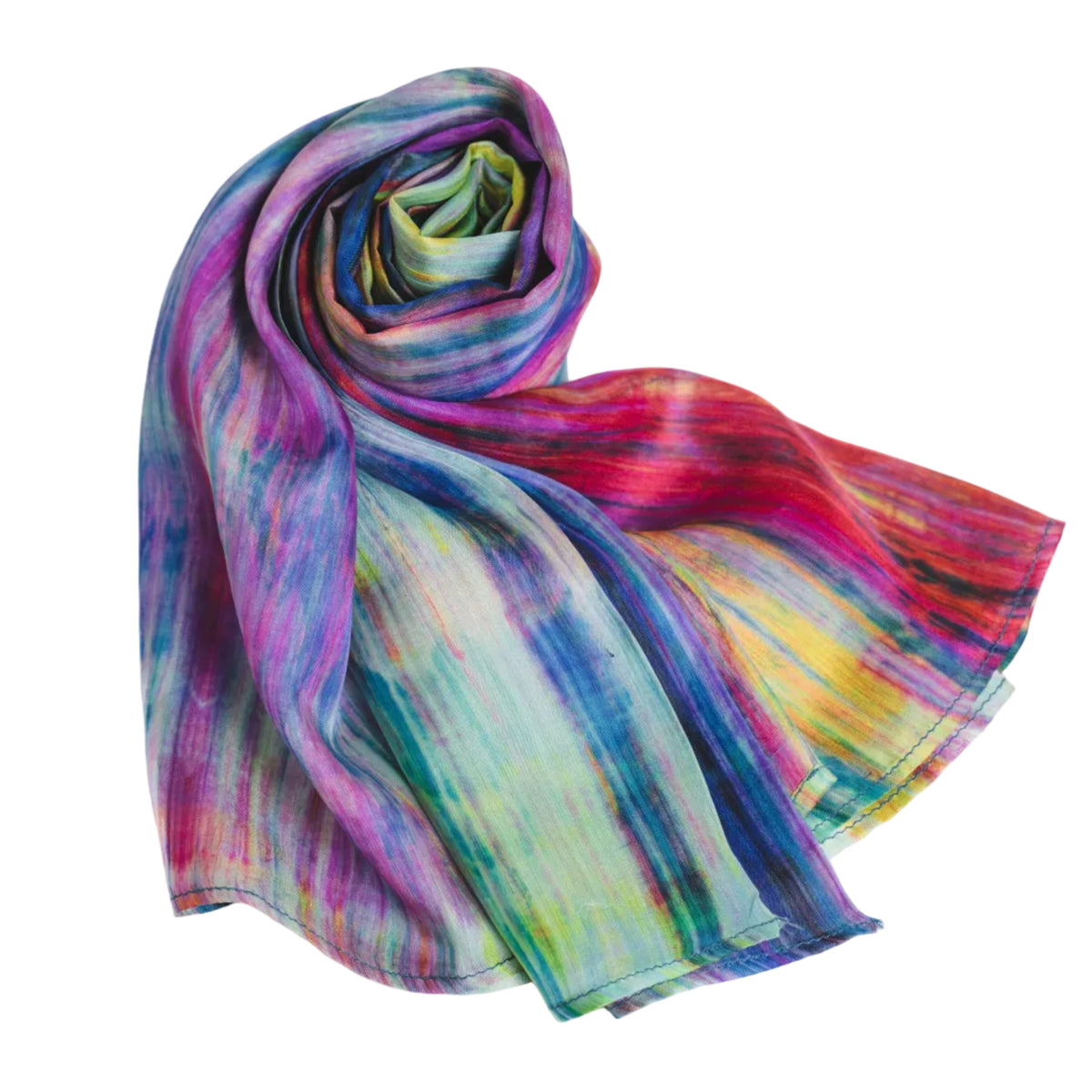 Rainbow Brushstroke Scarf