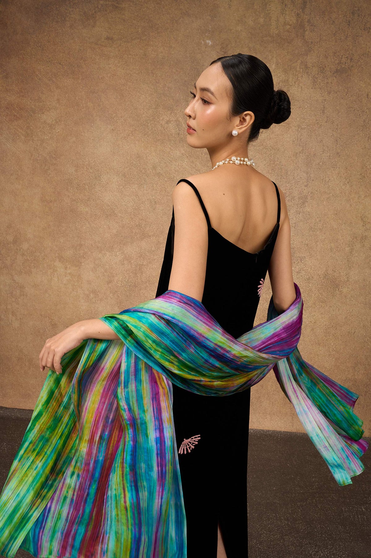 Rainbow Brushstroke Scarf