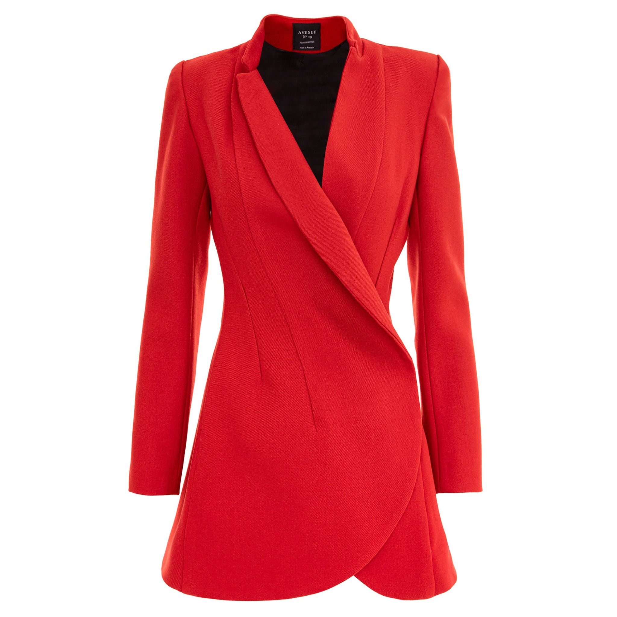 Red blazer on a white background