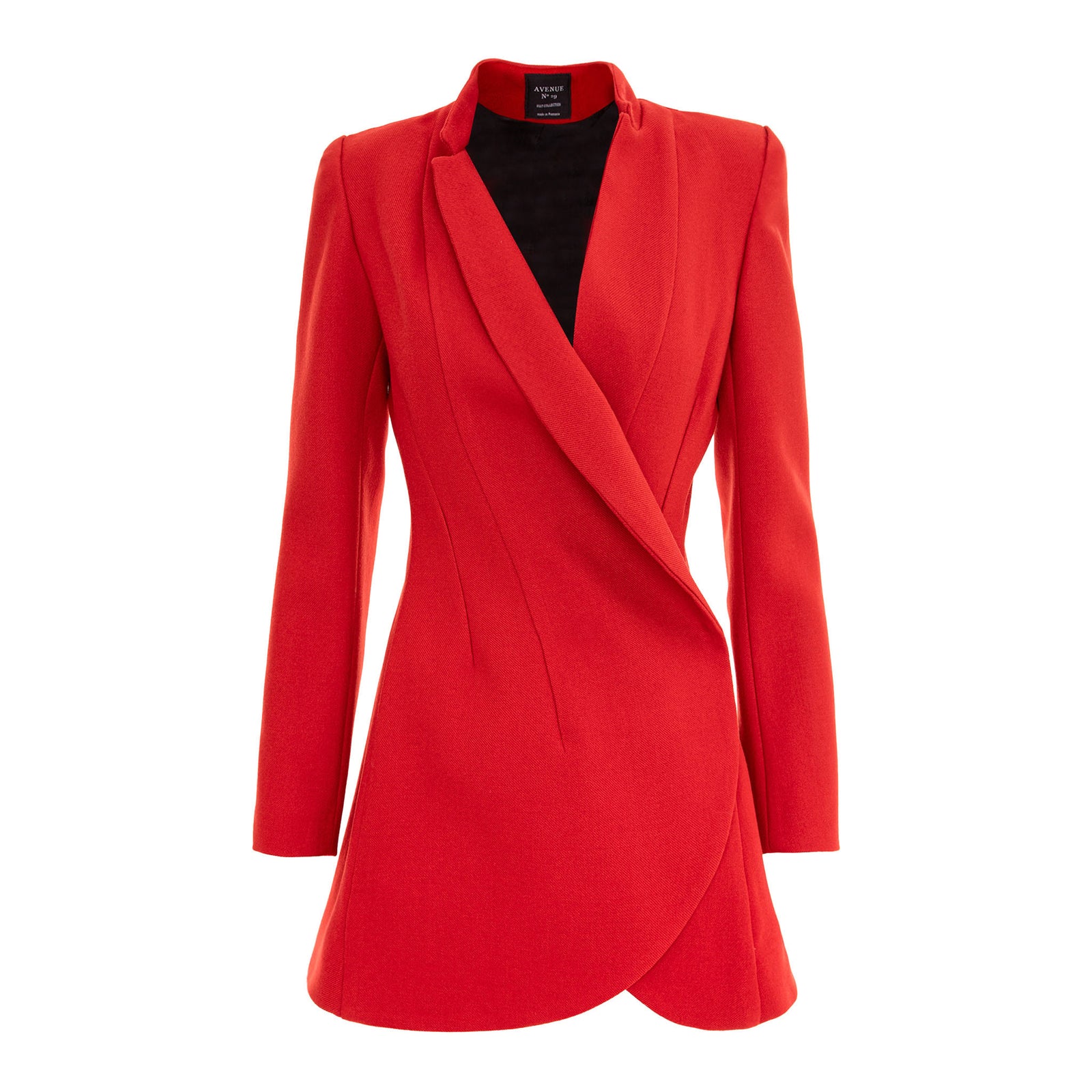 Red blazer on a white background