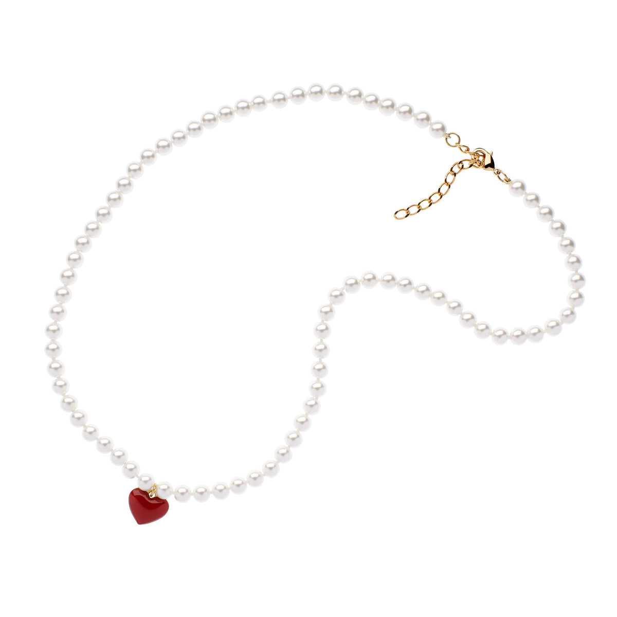 Heart Pearl Necklace