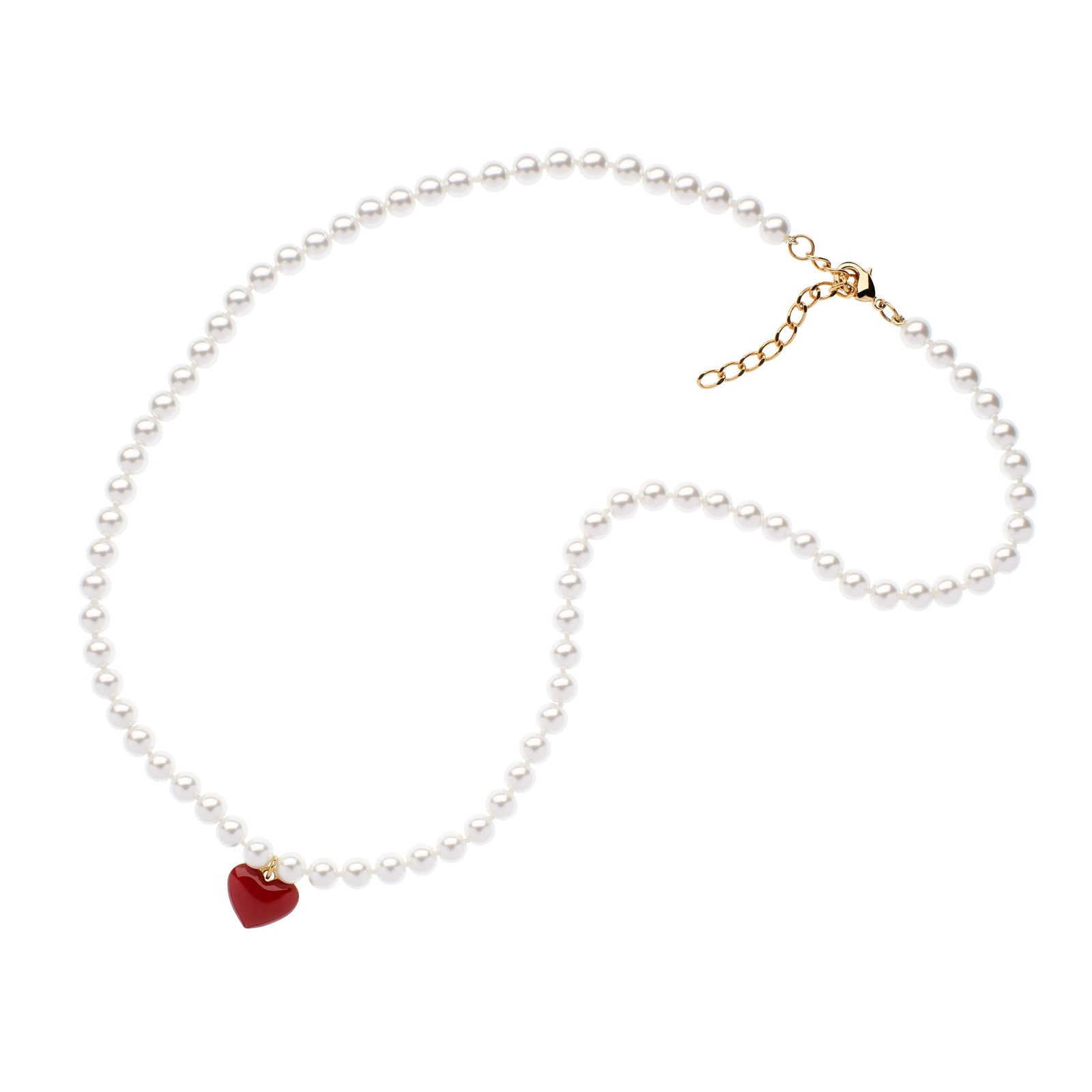 Heart Pearl Necklace
