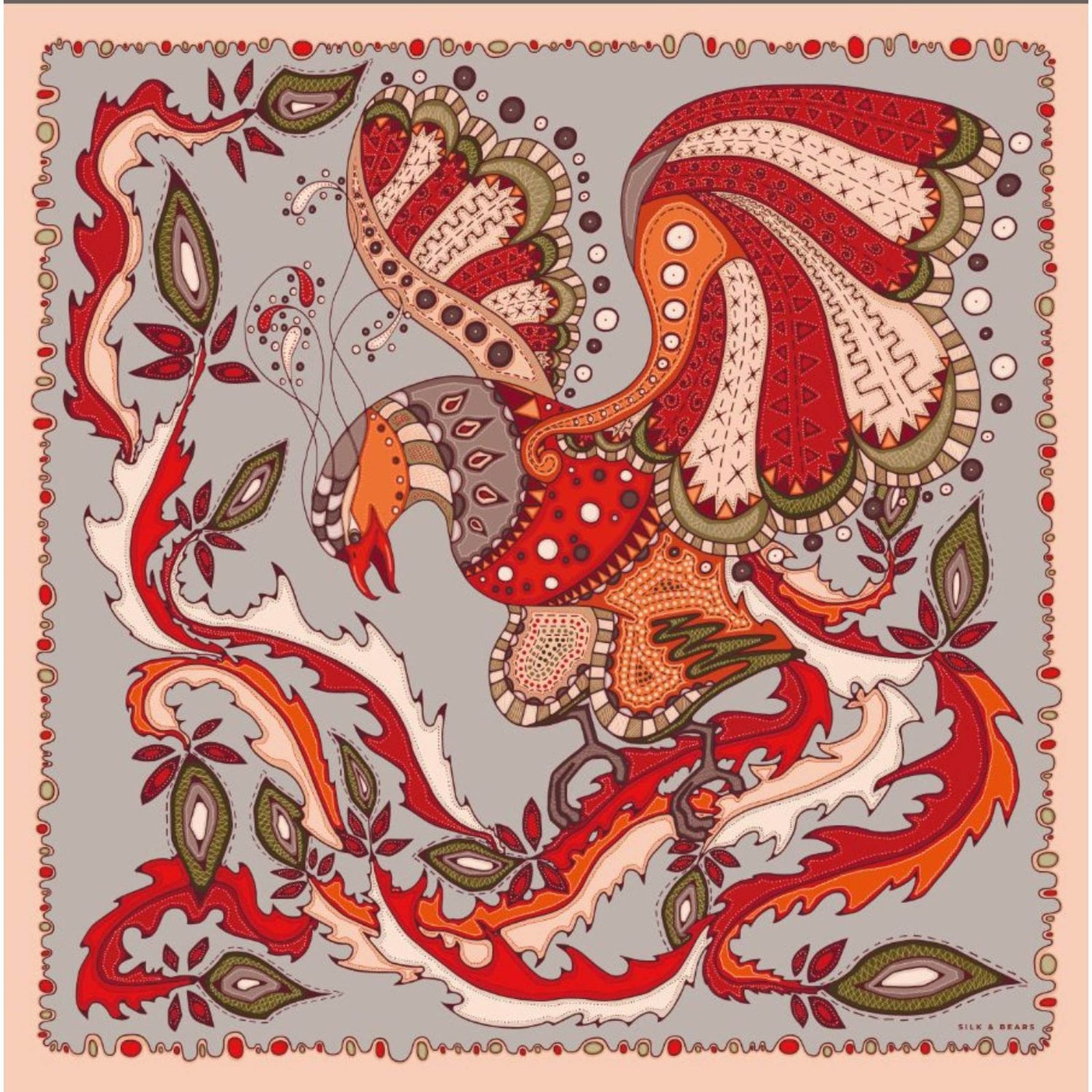 Scarlet Phoenix Scarf