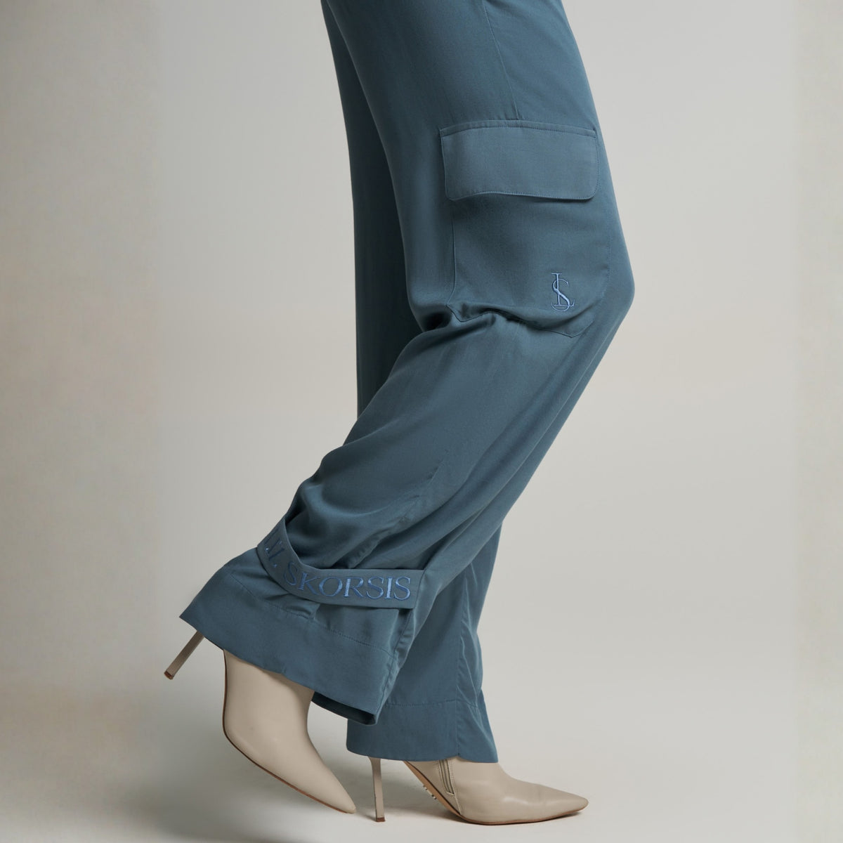 Rena Cargo Pants – Blue