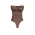 Bustier Body With A Flower | Brown