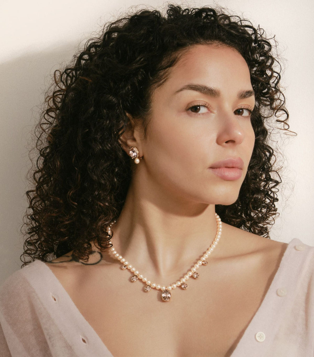Rose Pearl Earrings