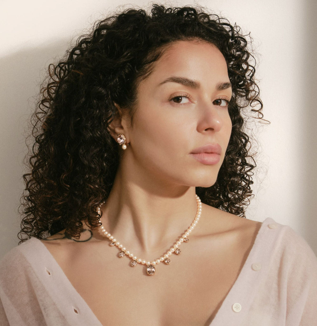 Rose Pearl Necklace