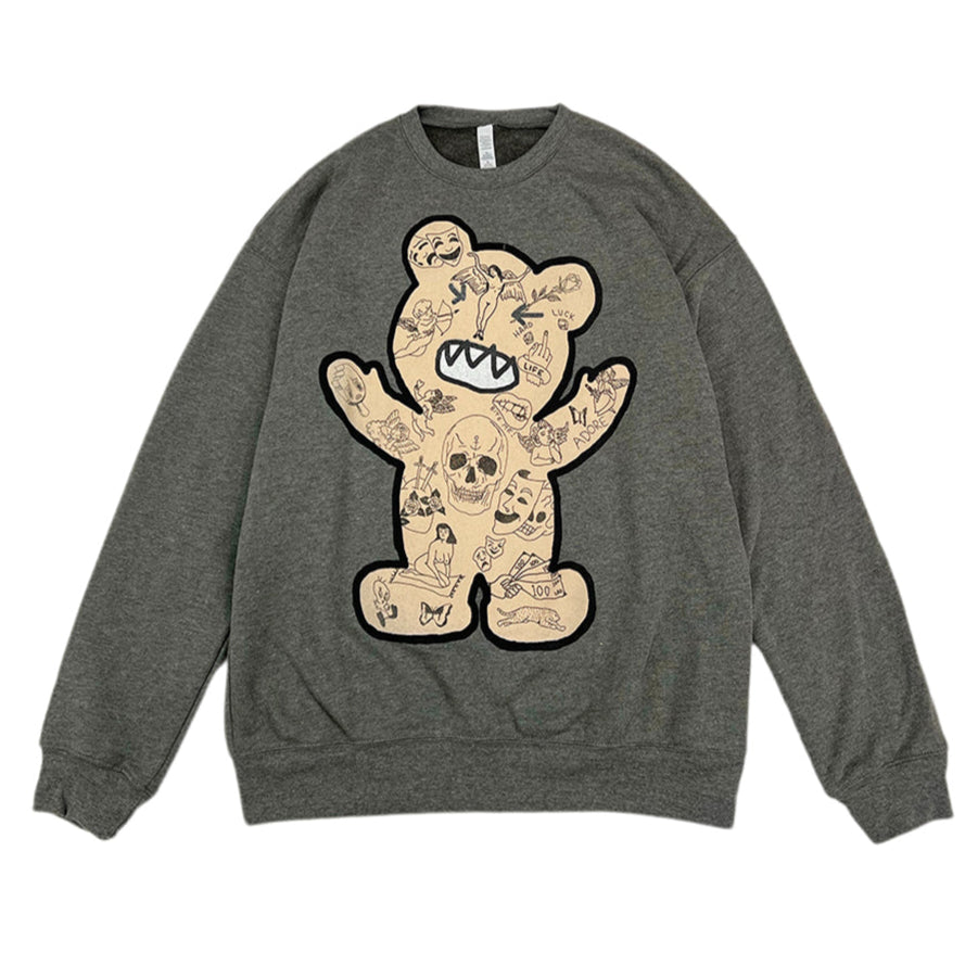 SIMEON FARRAR - Bear Sweatshirt | Grey, buy at DOORS NYC  