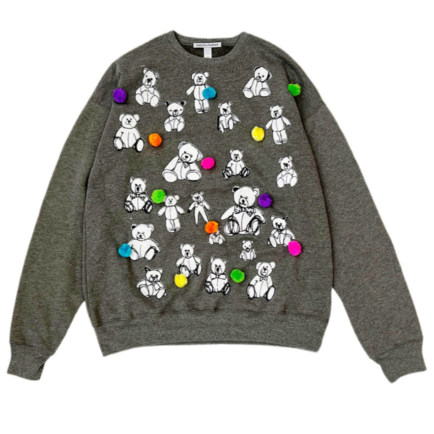 SIMEON FARRAR - Teddy Sweatshirt | Grey, buy at DOORS NYC  