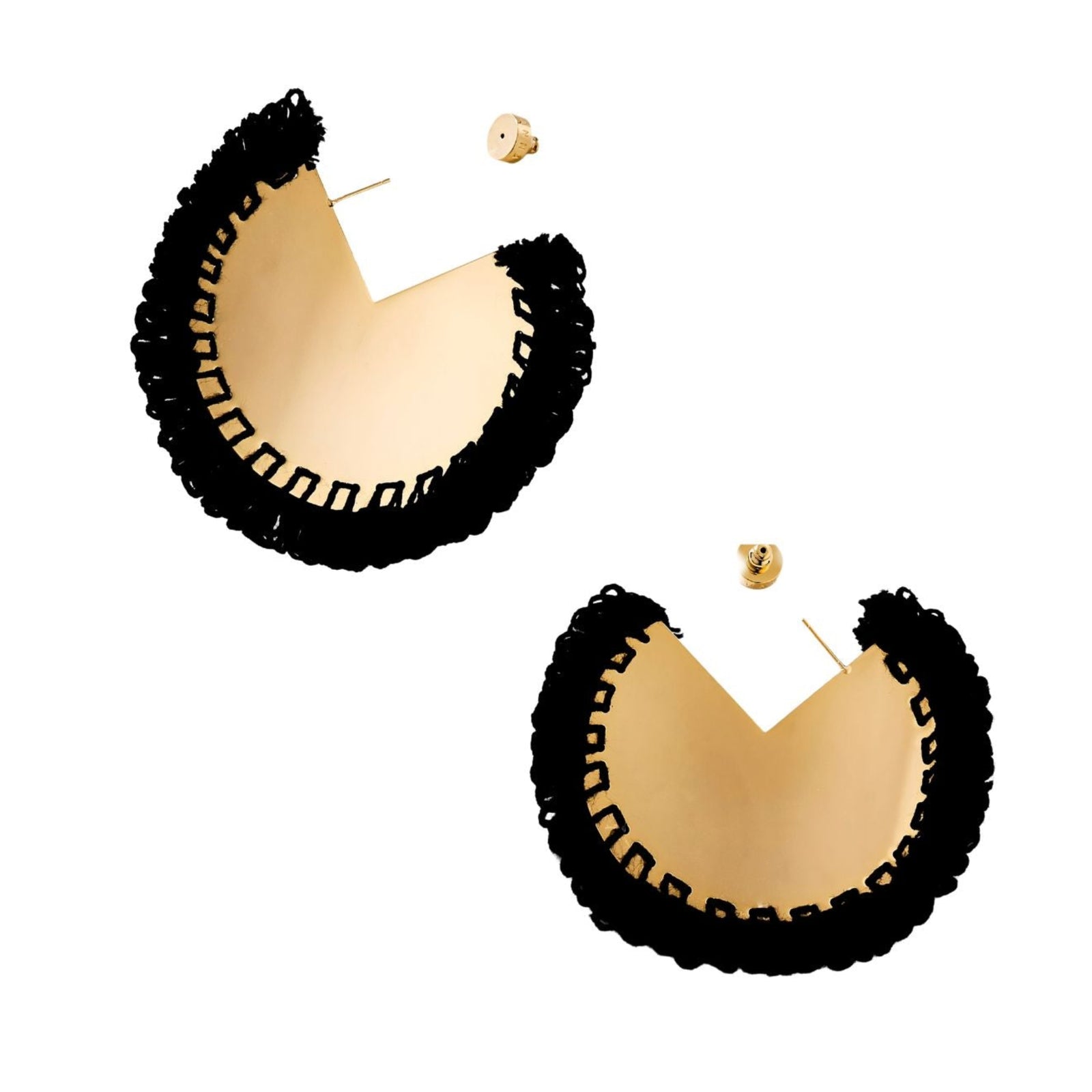 Gold Solare Hoops - Duna Collection
