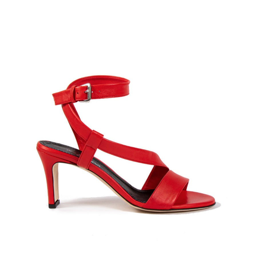 SCLARANDIS - Diana Sandal | Red, buy at DOORS NYC