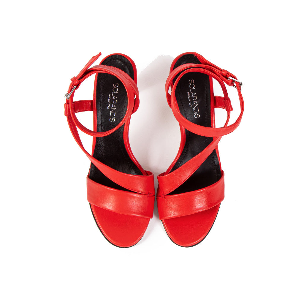 SCLARANDIS - Diana Sandal | Red, buy at DOORS NYC