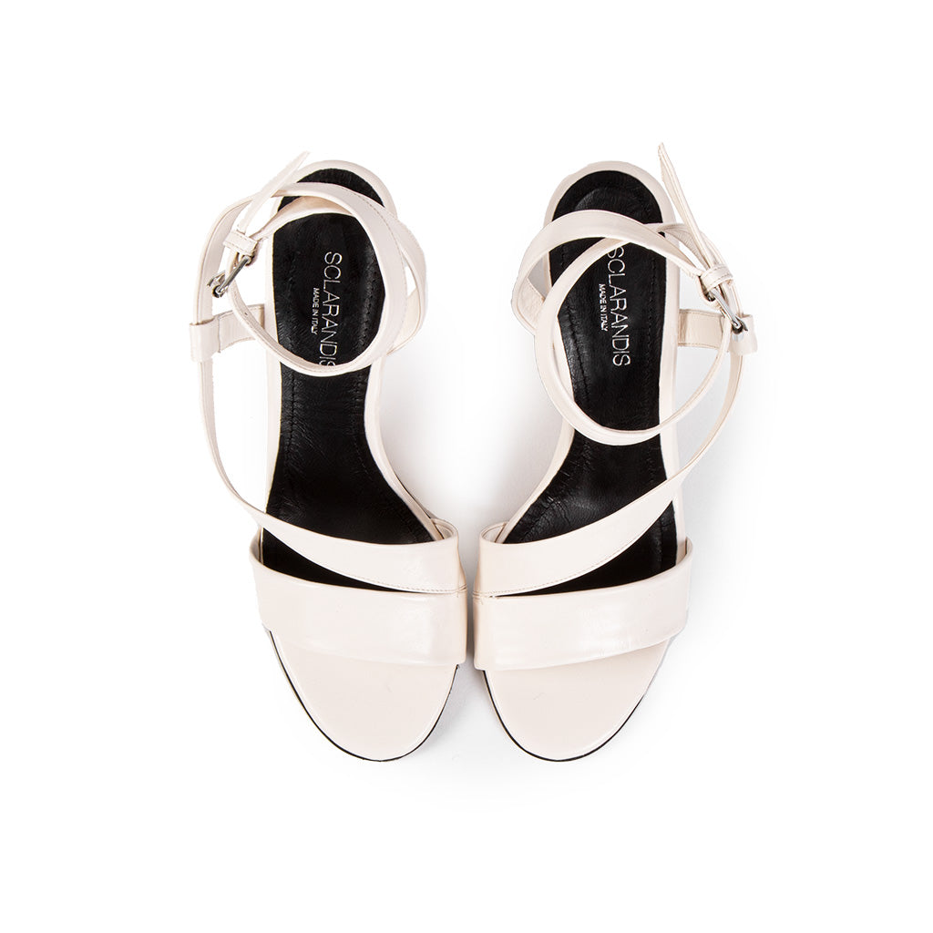 SCLARANDIS - Diana Sandal | White, buy at DOORS NYC