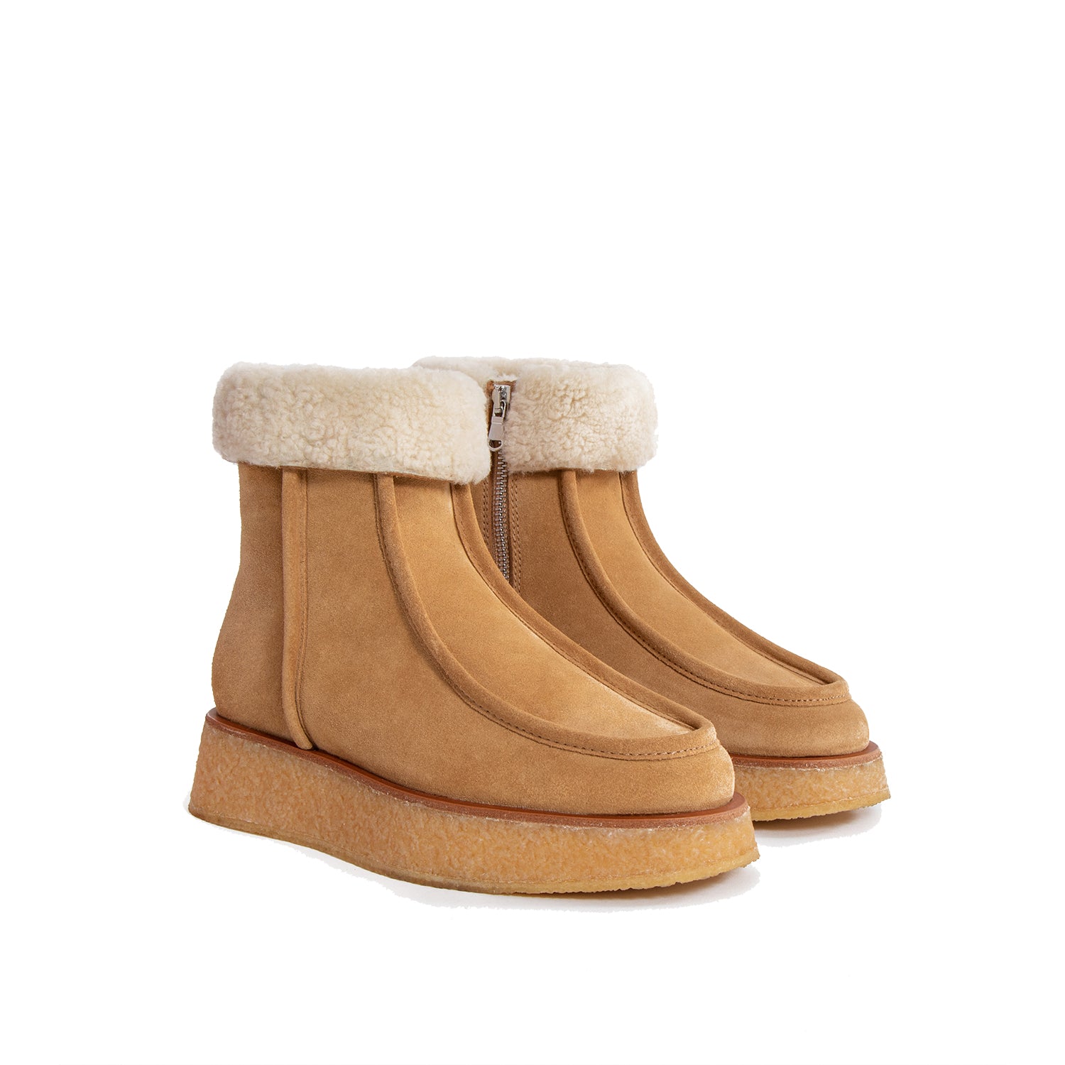 SCLARANDIS - GIANNA Tan Ankle Boots, buy at DOORS NYC