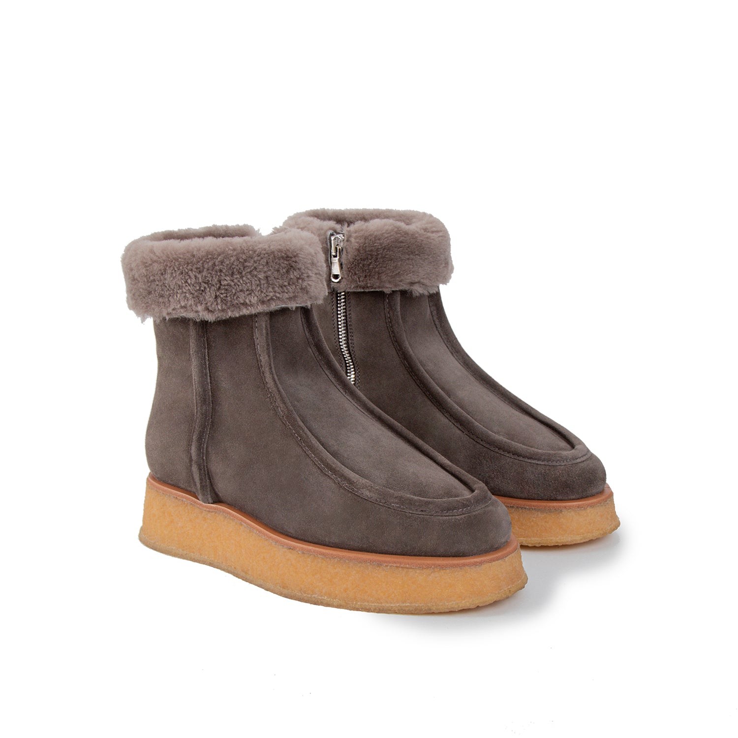 SCLARANDIS - GIANNA Taupe Ankle Boots, buy at DOORS NYC