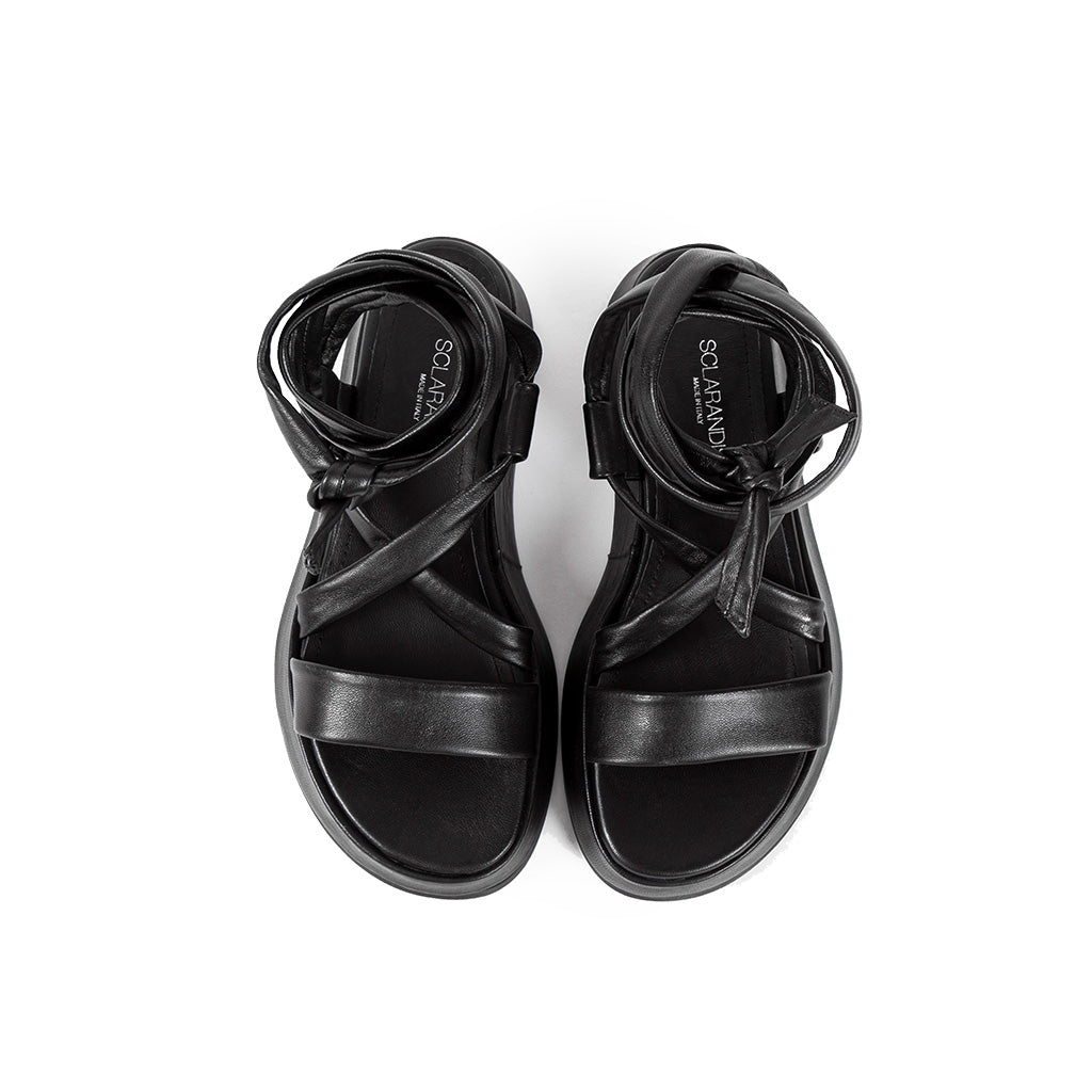 SCLARANDIS - MARA Platform Sandal | Black, buy at DOORS NYC