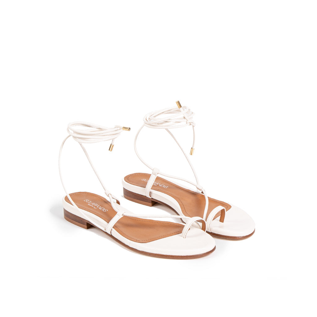 SCLARANDIS -Gladiator Light Beige Nappa Sandal, buy at DOORS NYC