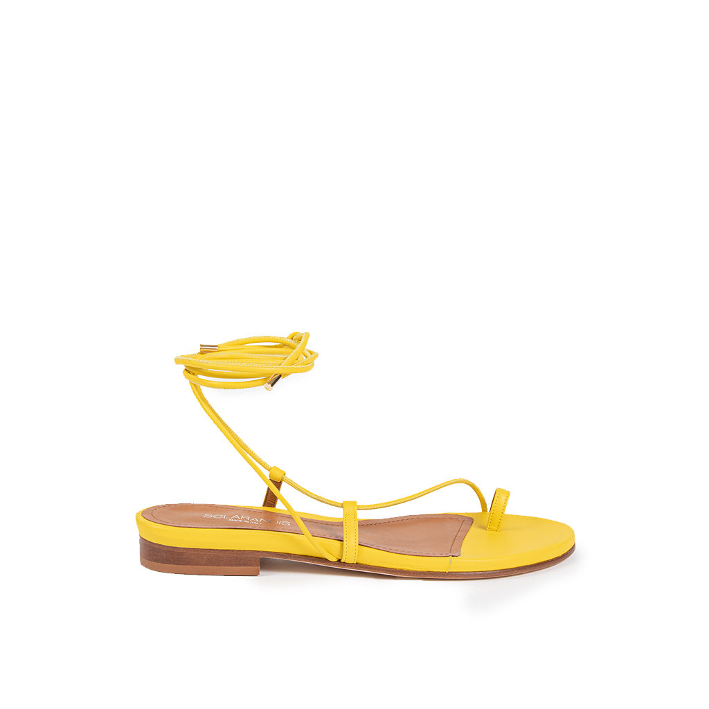 SCLARANDIS - Gladiator Yellow Nappa Sandal, buy at DOORS NYC