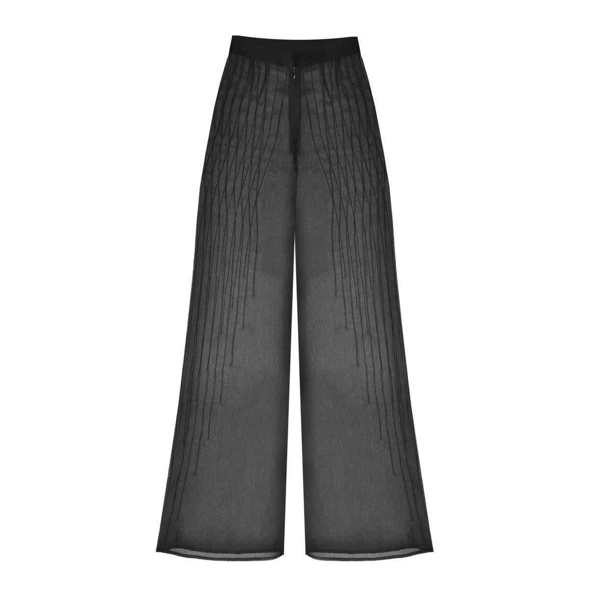 ELSA NILAJ - Sheer Pin Tuck Trousers, buy at DOORS NYC
