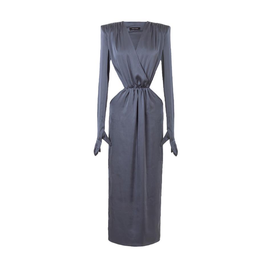 KRIS MARAN - Silky Dress With Cutouts  buy at DOORS NYC