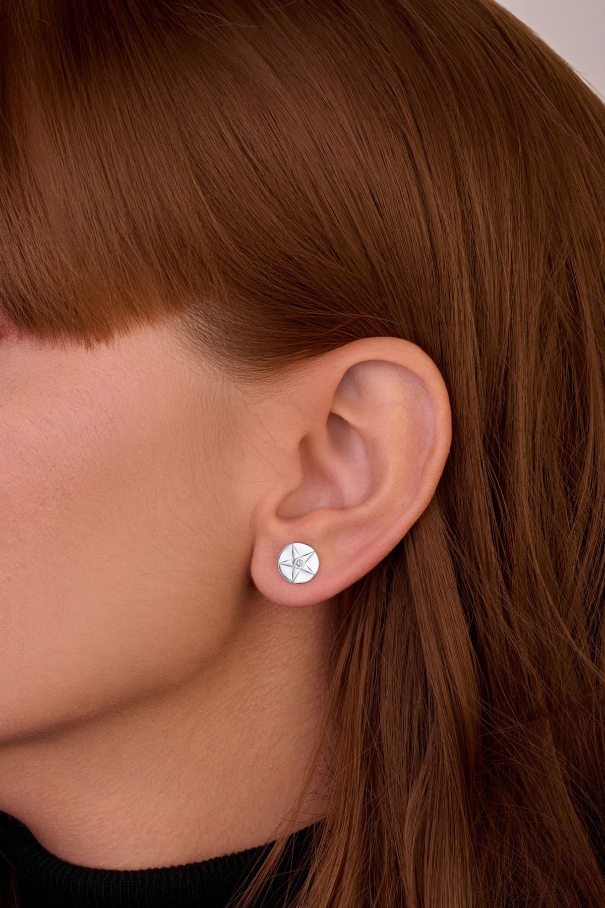 ANTY JEWELRY - Silver Aura Stud Earrings with Diamond &amp; Peridot, buy at DOORS NYC