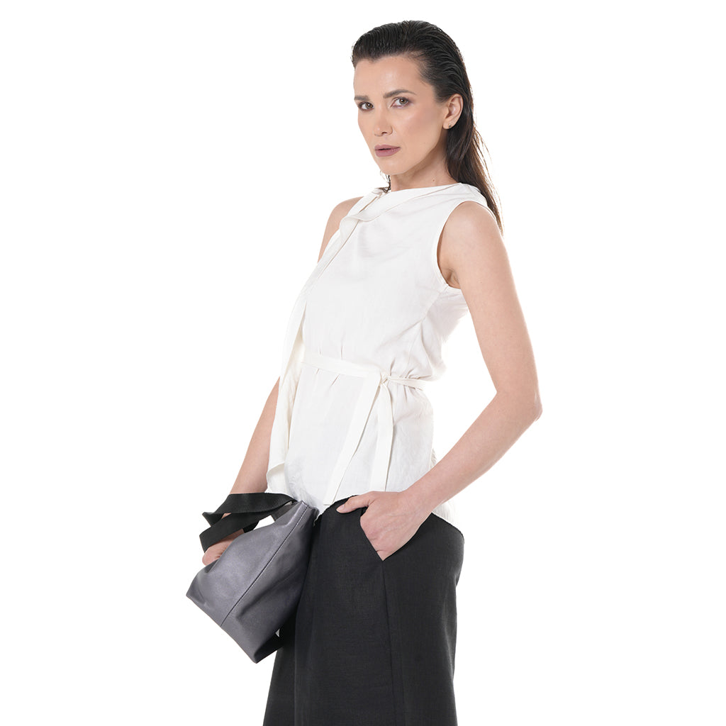 METAMORPHOZA - Sleeveless Asymmetric Top, buy at DOORS NYC