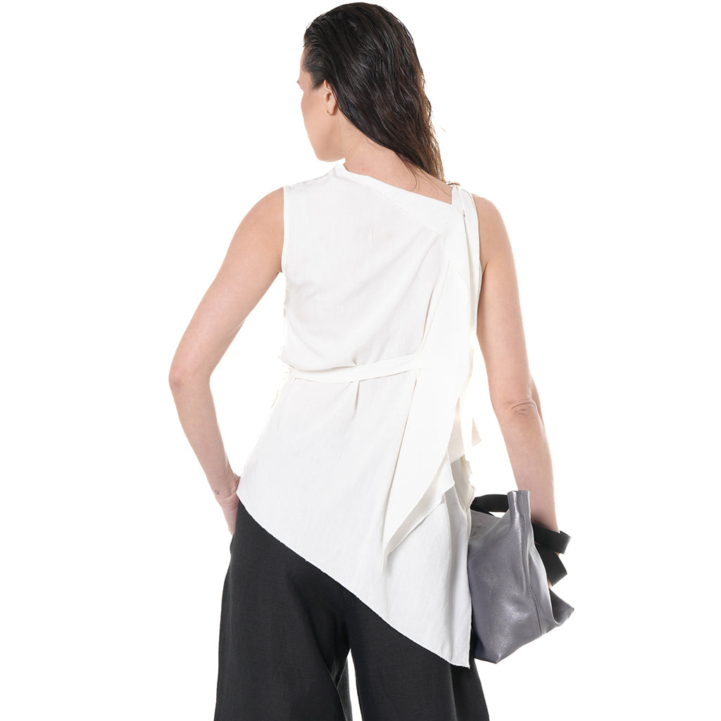 METAMORPHOZA - Sleeveless Asymmetric Top, buy at DOORS NYC