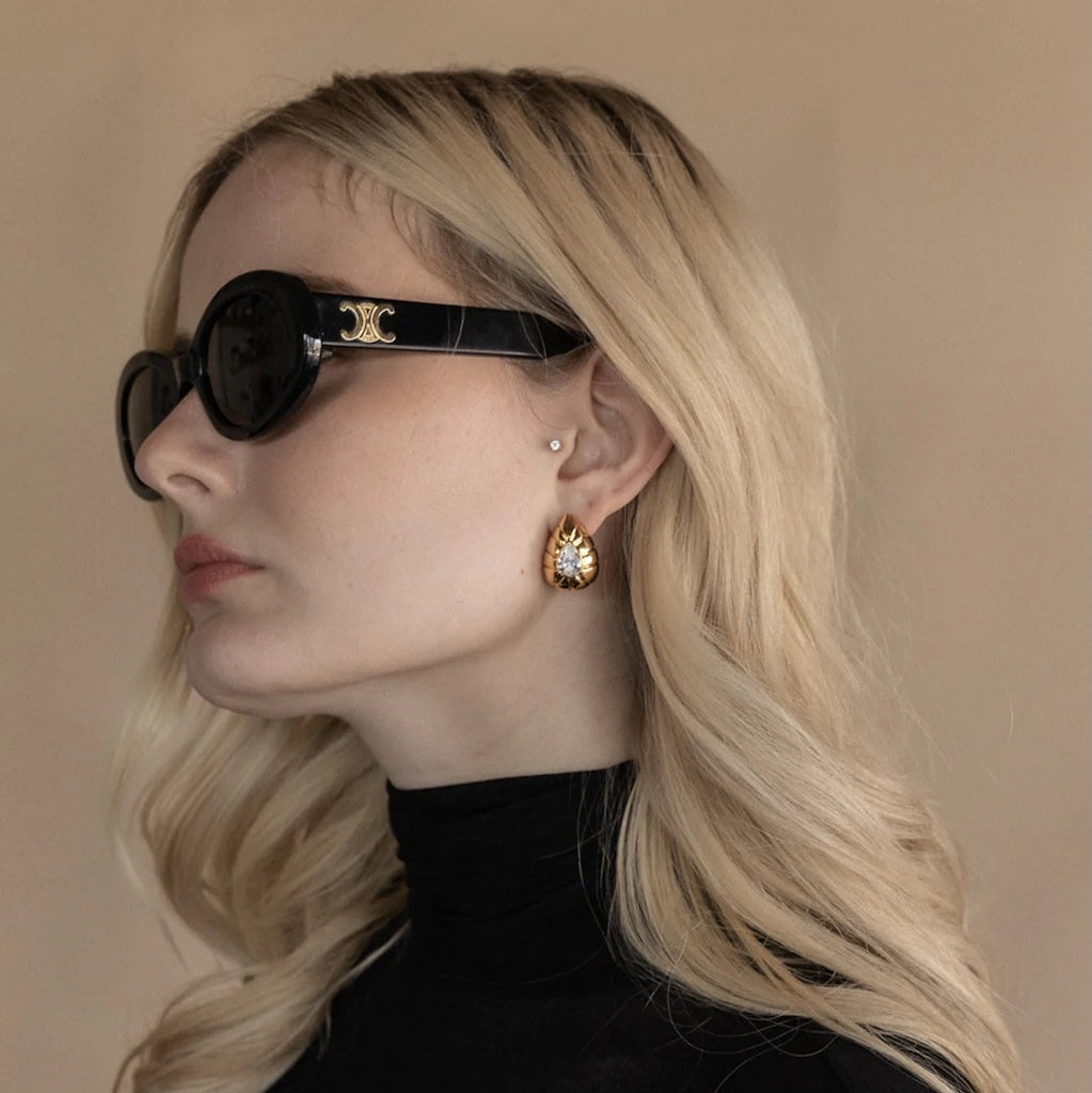 ZEPPLIN THE LABEL - Solara Earrings | Gold, buy at DOORS NYC