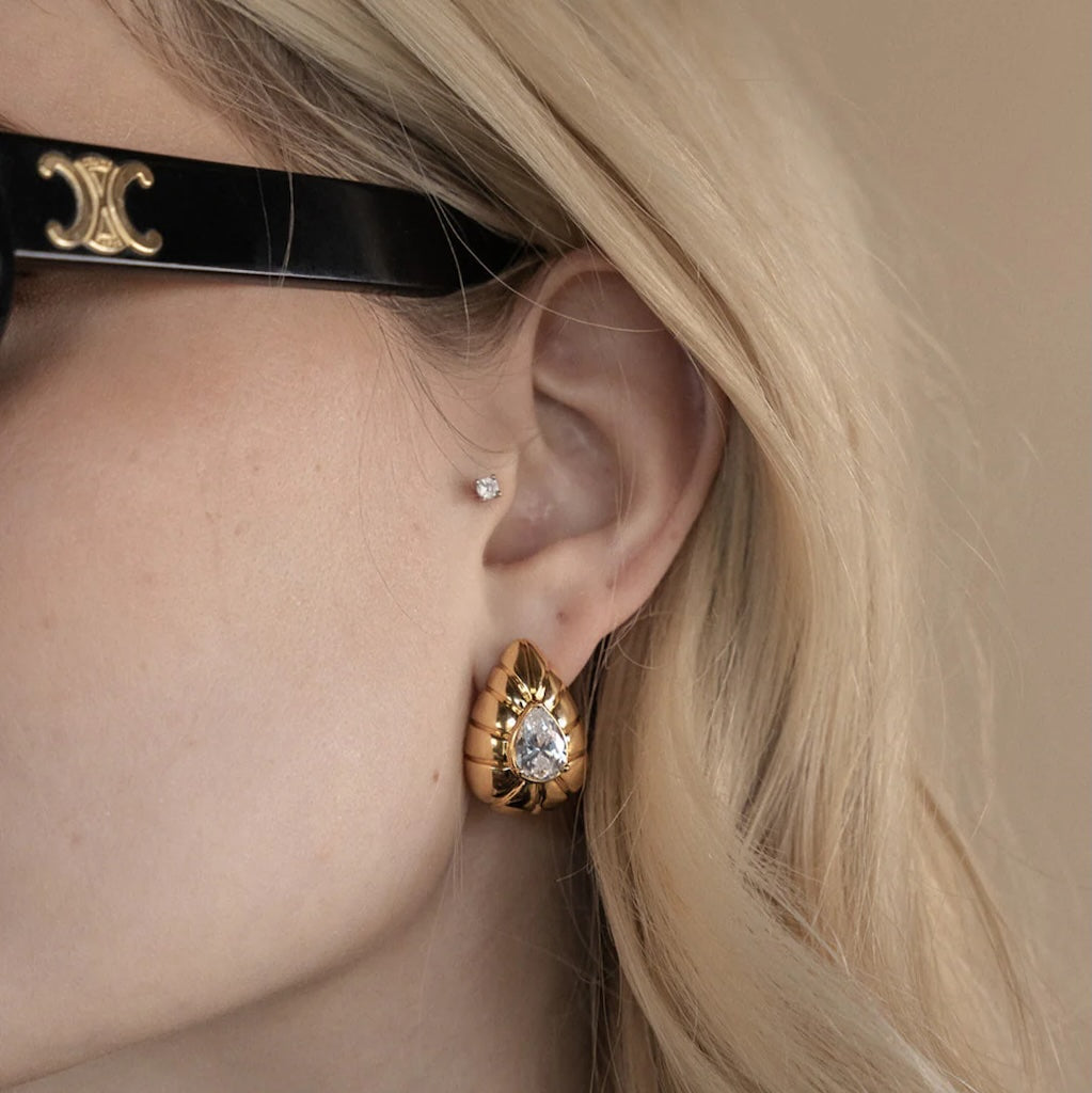 ZEPPLIN THE LABEL - Solara Earrings | Gold, buy at DOORS NYC