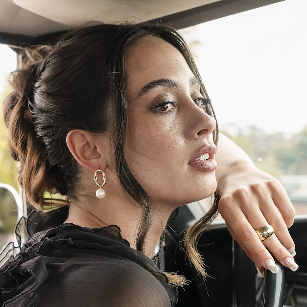 ZEPPLIN THE LABEL - Sorrento Earrings | Gold, buy at DOORS NYC