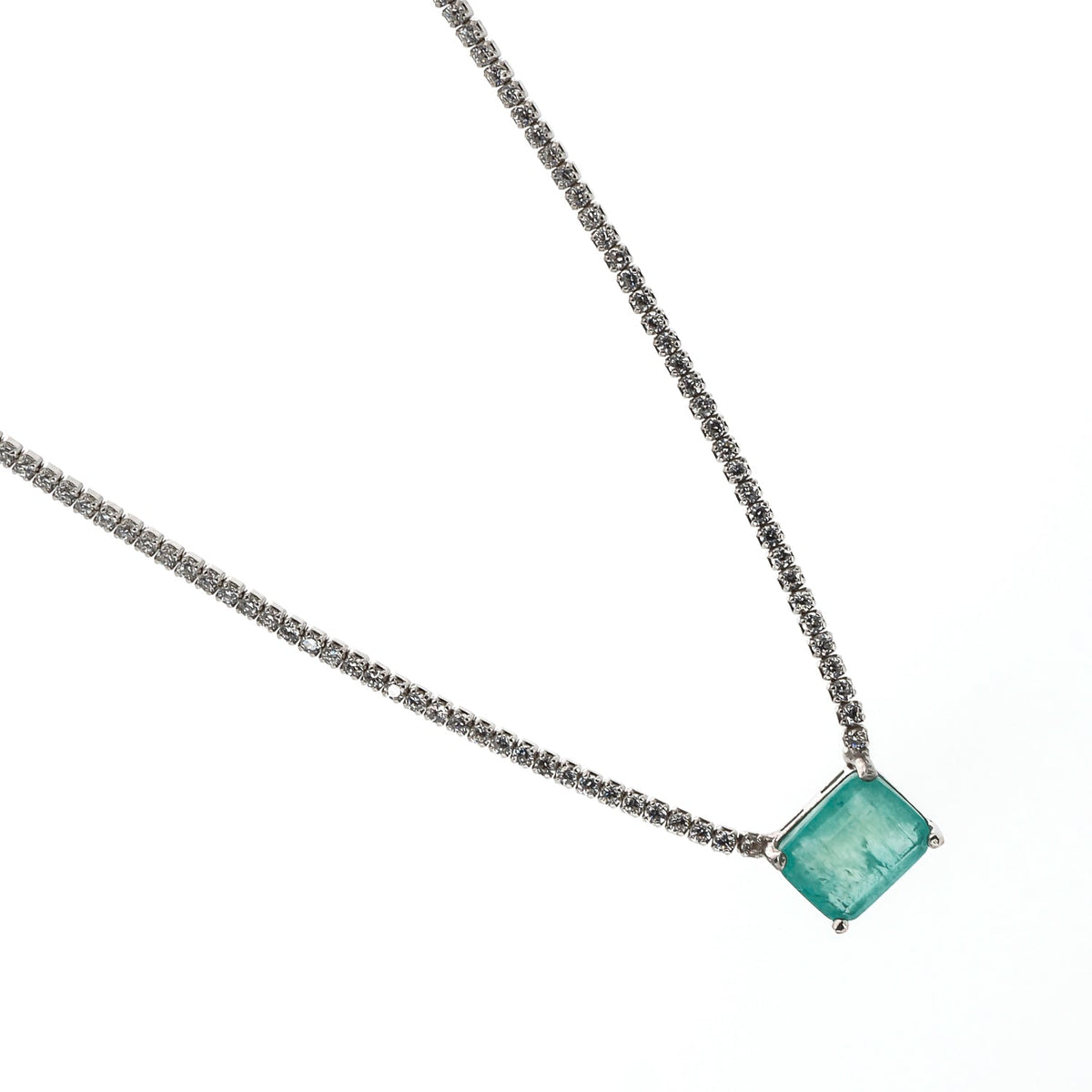 Inspiring Moments of Delight: Square Paraiba Tourmaline Pendant
