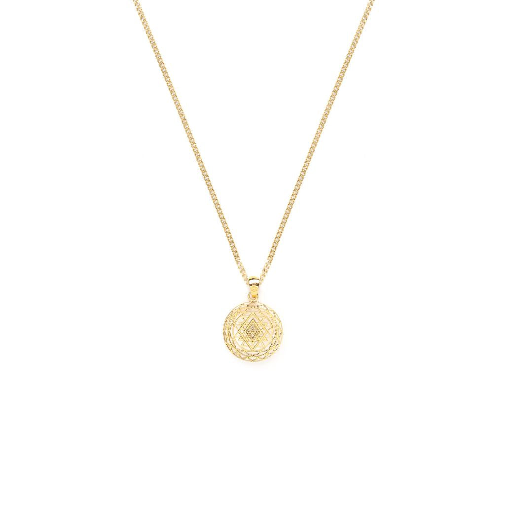 Sri Yantra Necklace | Gold