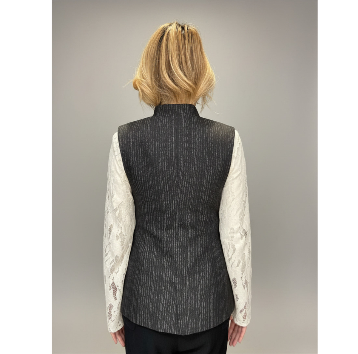 Striped Jacquet Vest